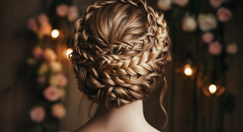Top 15 French Hairstyles to Master for a Timeless Look 12 braided crown romantic french