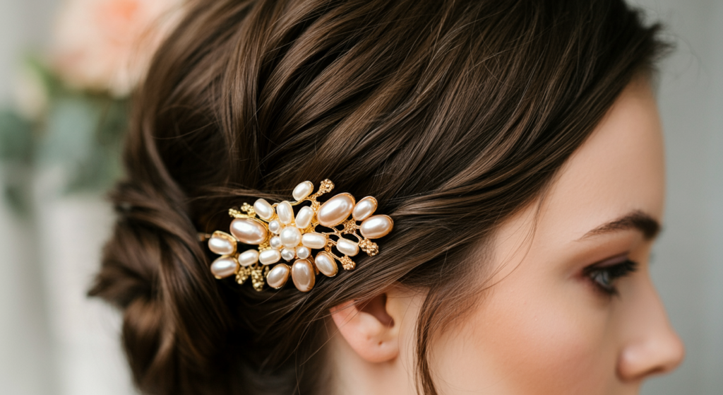 Top 15 French Hairstyles to Master for a Timeless Look 16 pinned back hair barrette