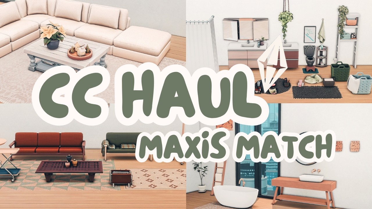 Realistic Sims 4 Furniture CC for Modern Builds.