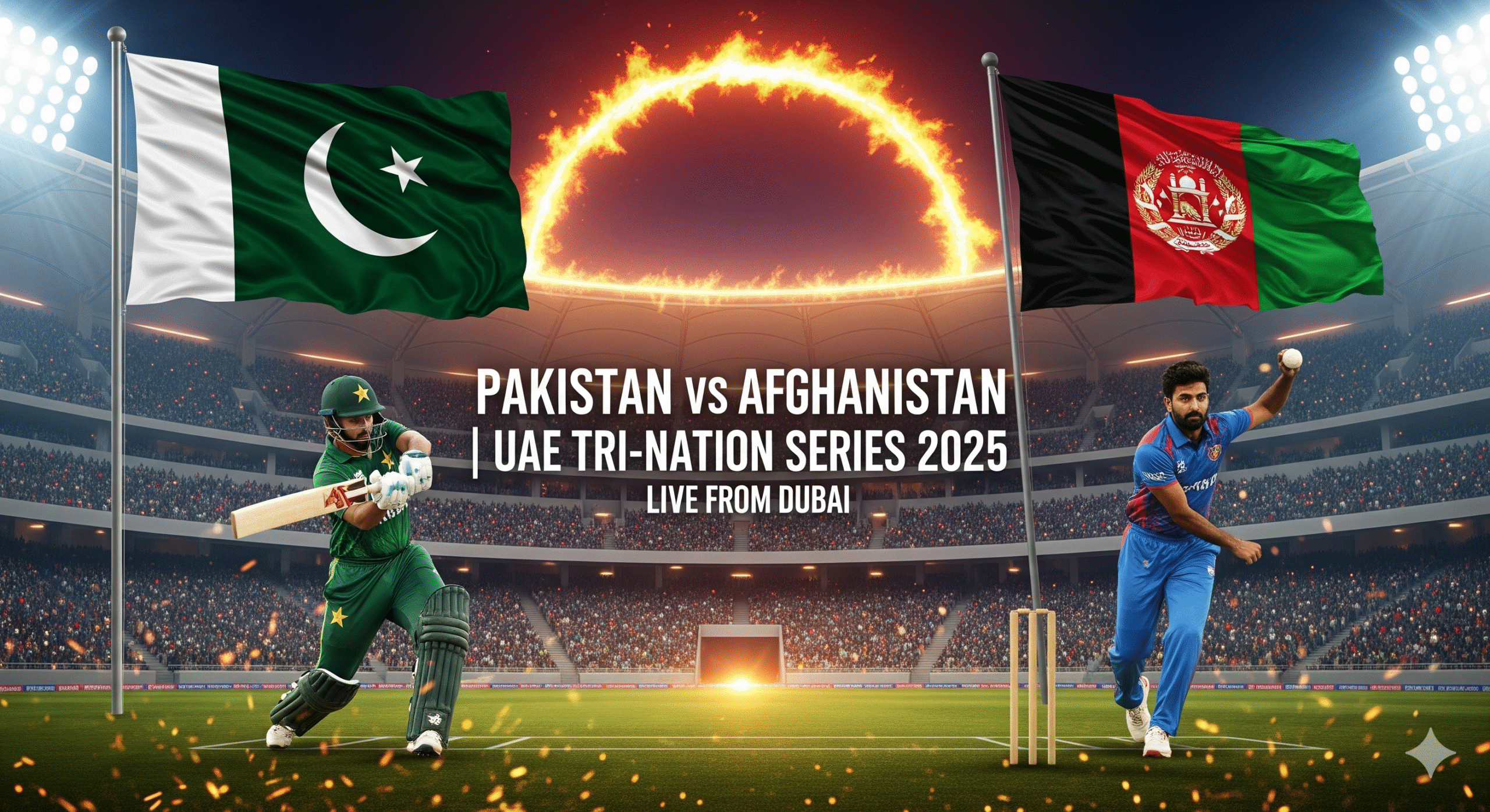 Pakistan vs Afghanistan T20 – UAE Tri-Nation Series 2025, Live from Dubai