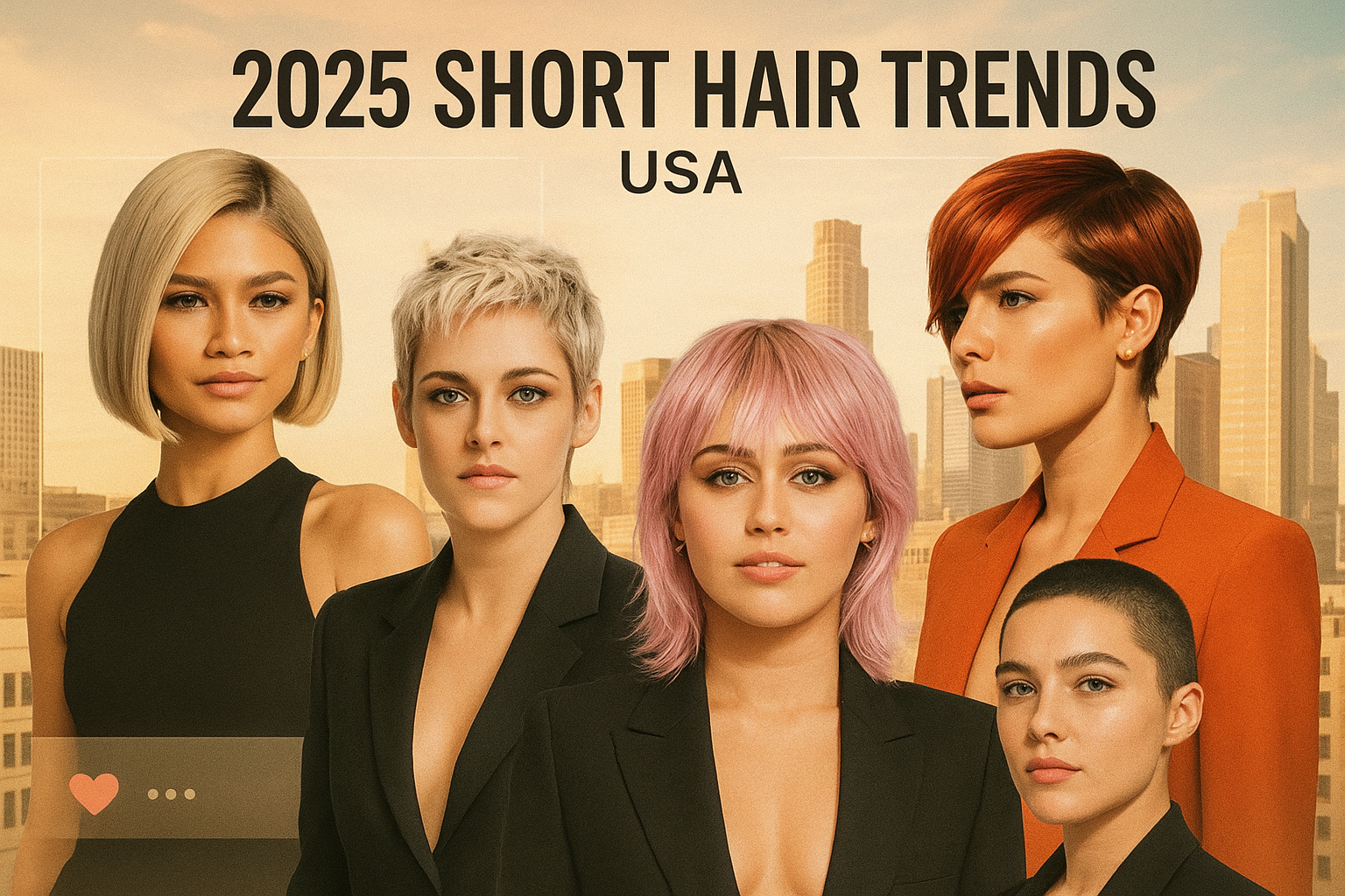 Latest Short Hair Trends in the USA: Celebrity-Inspired Styles